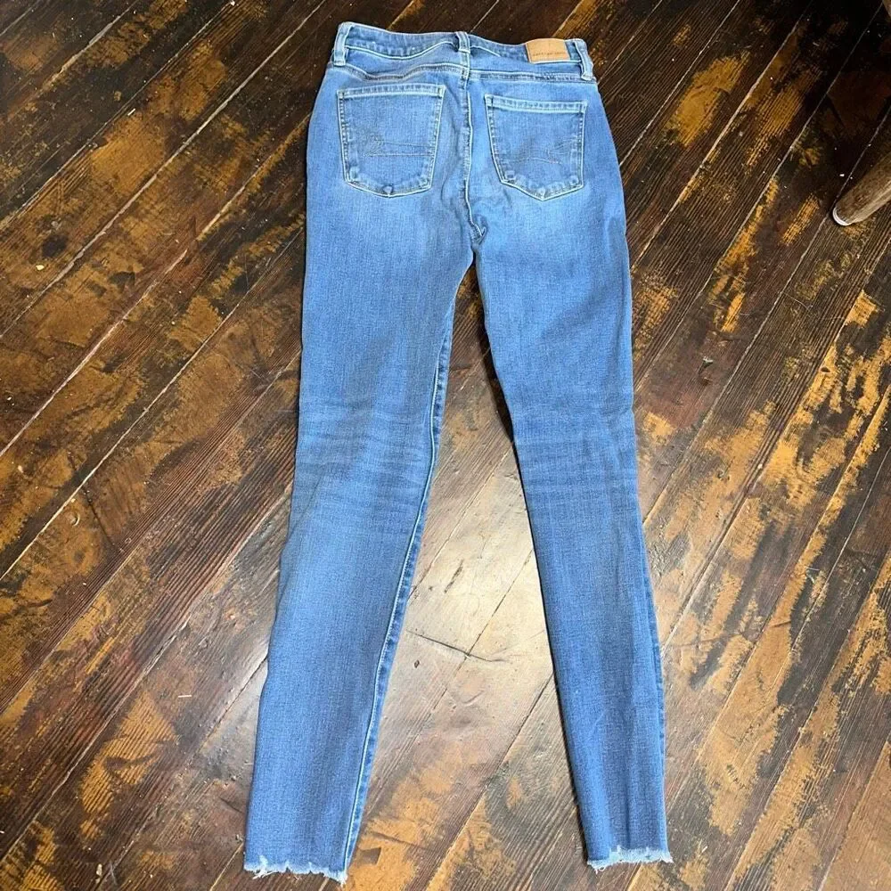 American Eagle stretchy normcore super hi-rise 0 jeggings
